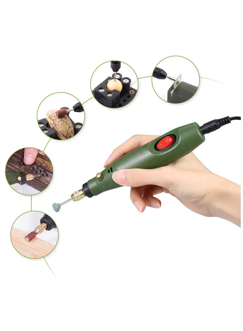 DC12V Mini Electric Grinder Set Power Rotary Tool Kit for Milling Polishing Engraving - Image 2